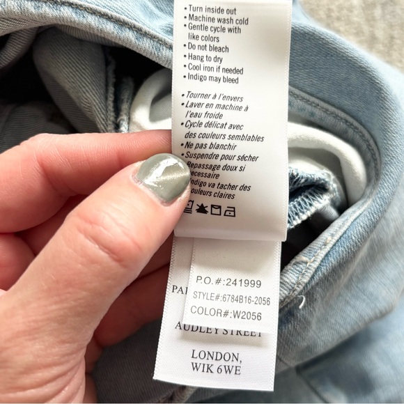 PAIGE NWT CHRISTY UTILITY Light Blue Denim Jumpsuit Size 8 Trendy Comfy Casual - Picture 5 of 7